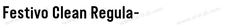 Festivo Clean Regula字体转换